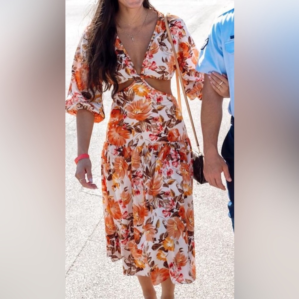 Hello Molly maxi cutout floral dress